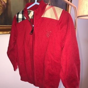 Kids Burberry cardigan sweater
